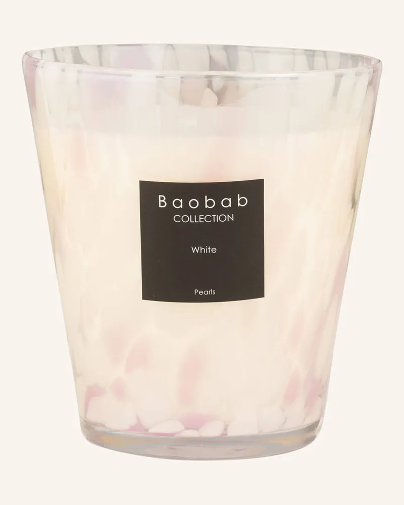 Baobab Collection Duftkerze WHITE PEARLS Weiss