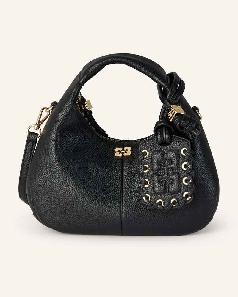 Ganni Handtasche Schwarz