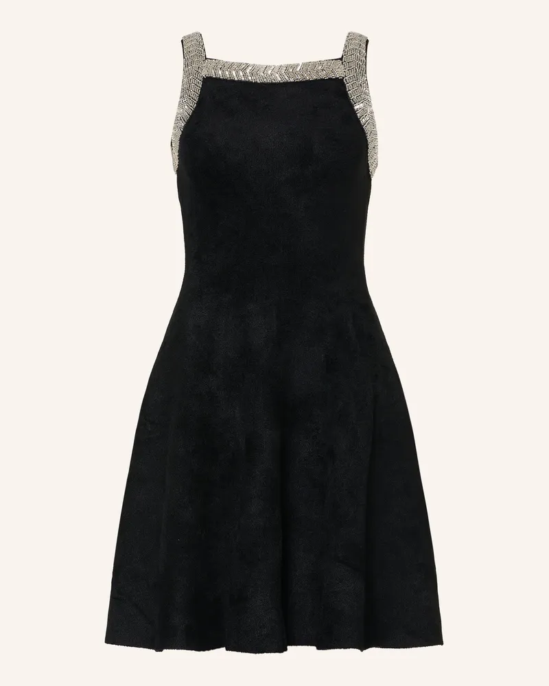 Claudie Pierlot Strickkleid Mit Schmucksteinen schwarz Schwarz