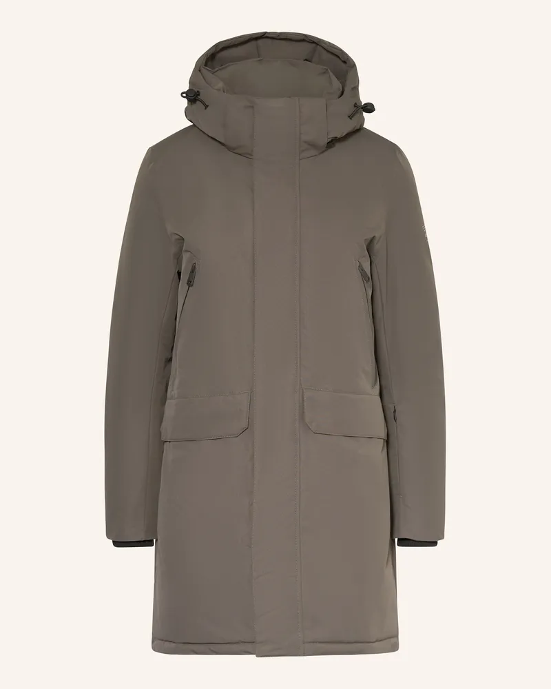 ECOALF Parka mit abnehmbarer Kapuze Taupe