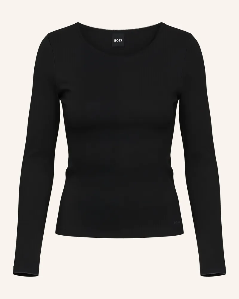 HUGO BOSS Unterwäsche Top B.PURE LS TOP Slim Fit Schwarz