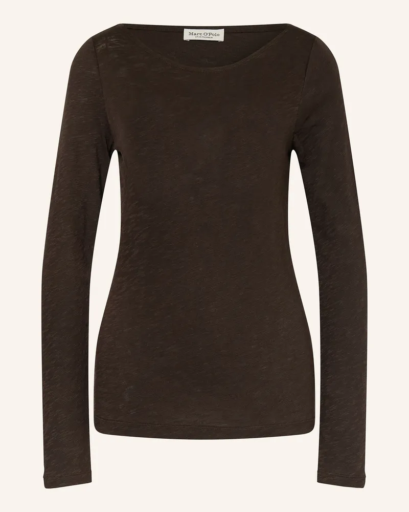Marc O'Polo Longsleeve Dunkelbraun