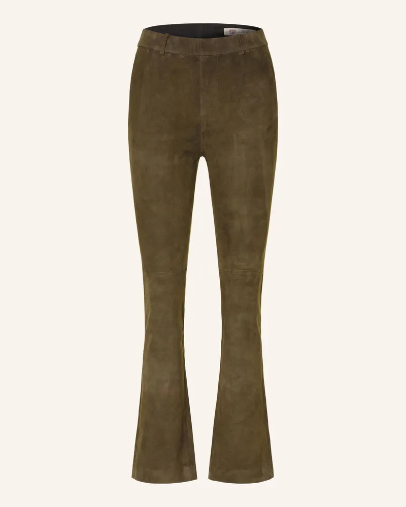 Meindl Lederhose Easy Kick gruen Dunkelgrün