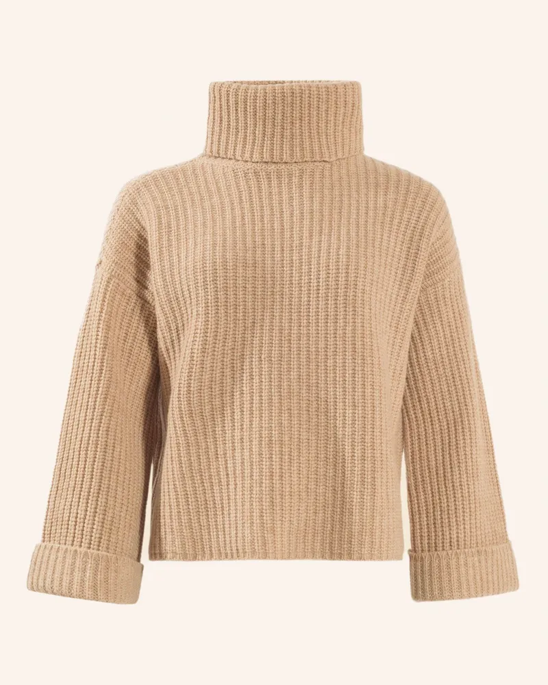 ADLYSH WOLLPULLOVER MIT ROLLKRAGEN Beige
