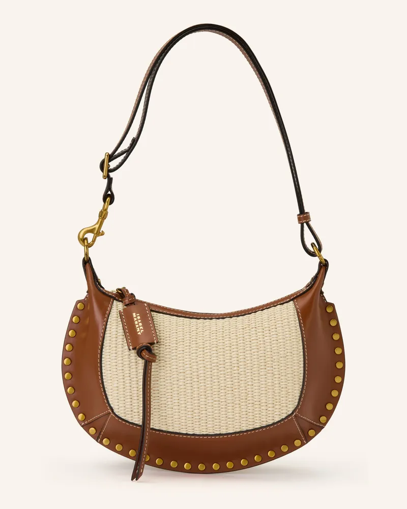 Isabel Marant Umhängetasche Oskan Mit Nieten beige Hellbraun