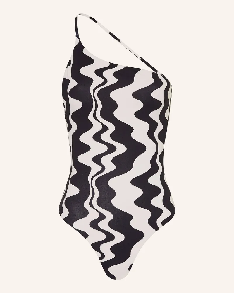 OAS One-Shoulder-Badeanzug NERO VERVE TUFFO Schwarz