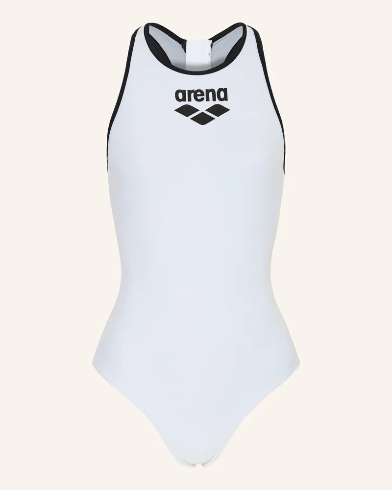 Arena Badeanzug Y-Line Mit Uv-Schutz 50+ schwarz Weiss