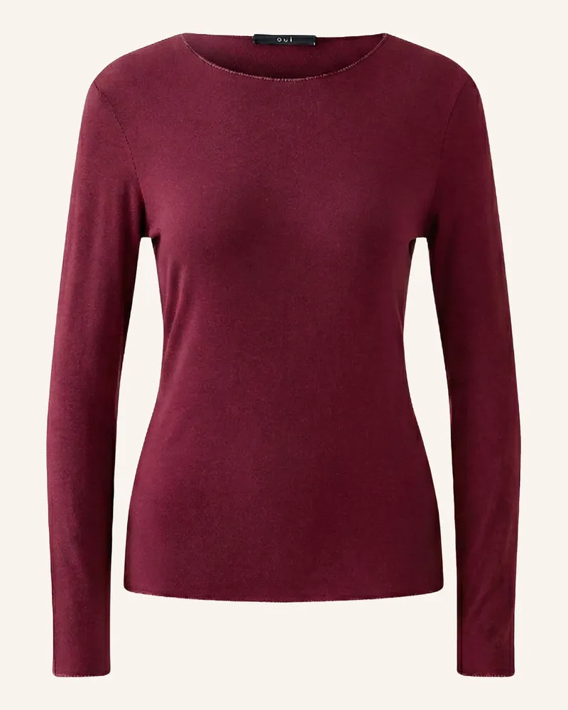 Oui  Longsleeve rot Dunkelrot