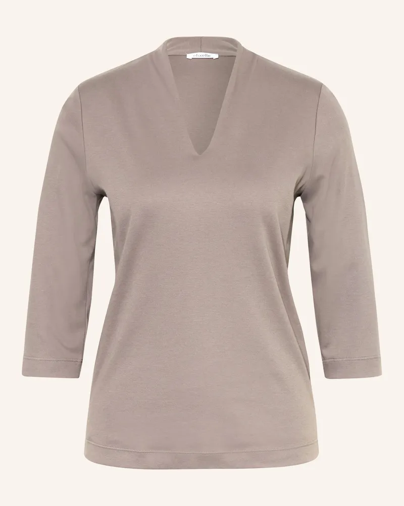 Efixelle Shirt Mit 3/4-Arm beige Taupe