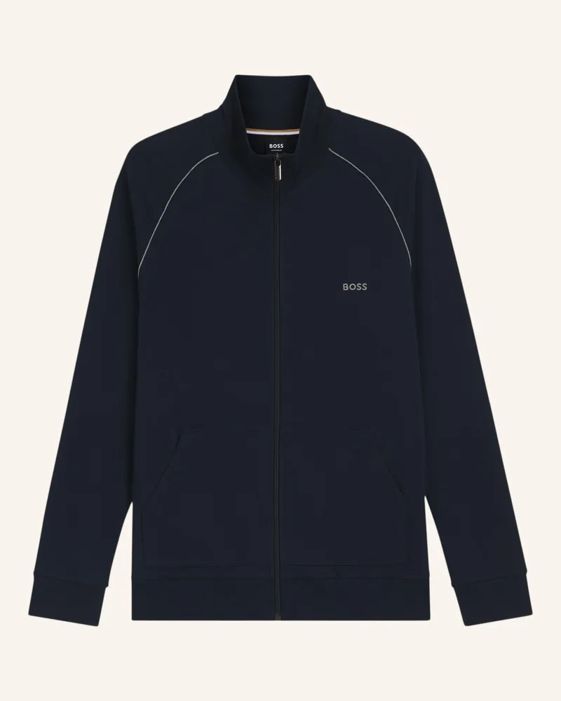 HUGO BOSS Lounge-Jacke blau Dunkelblau
