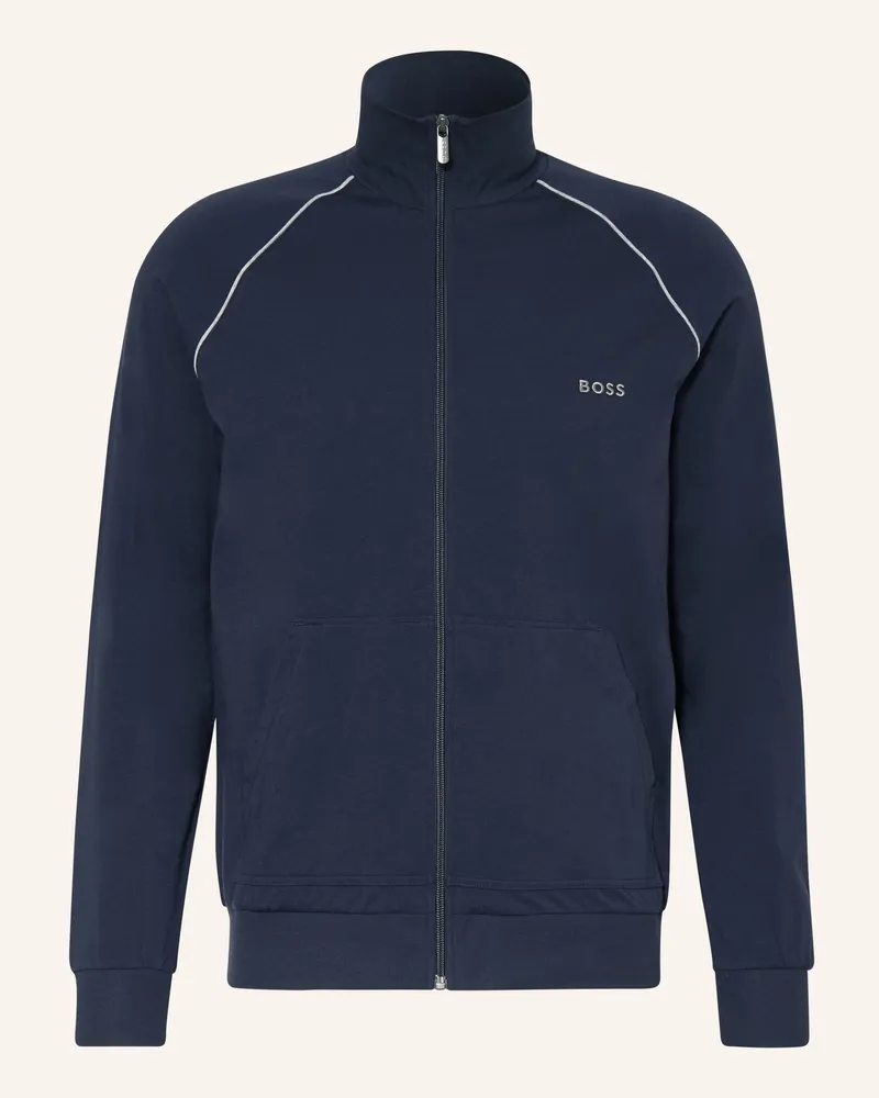 HUGO BOSS Lounge-Jacke blau Dunkelblau