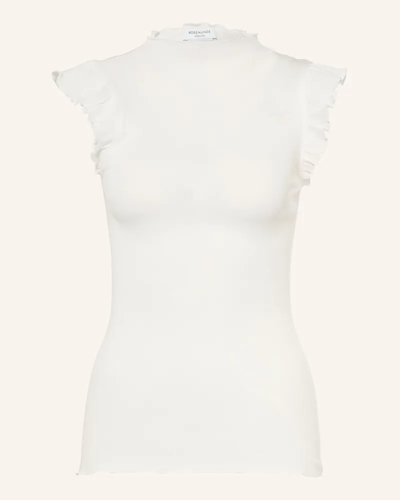 Rosemunde Top Bernadine Mit Volants weiss Weiss