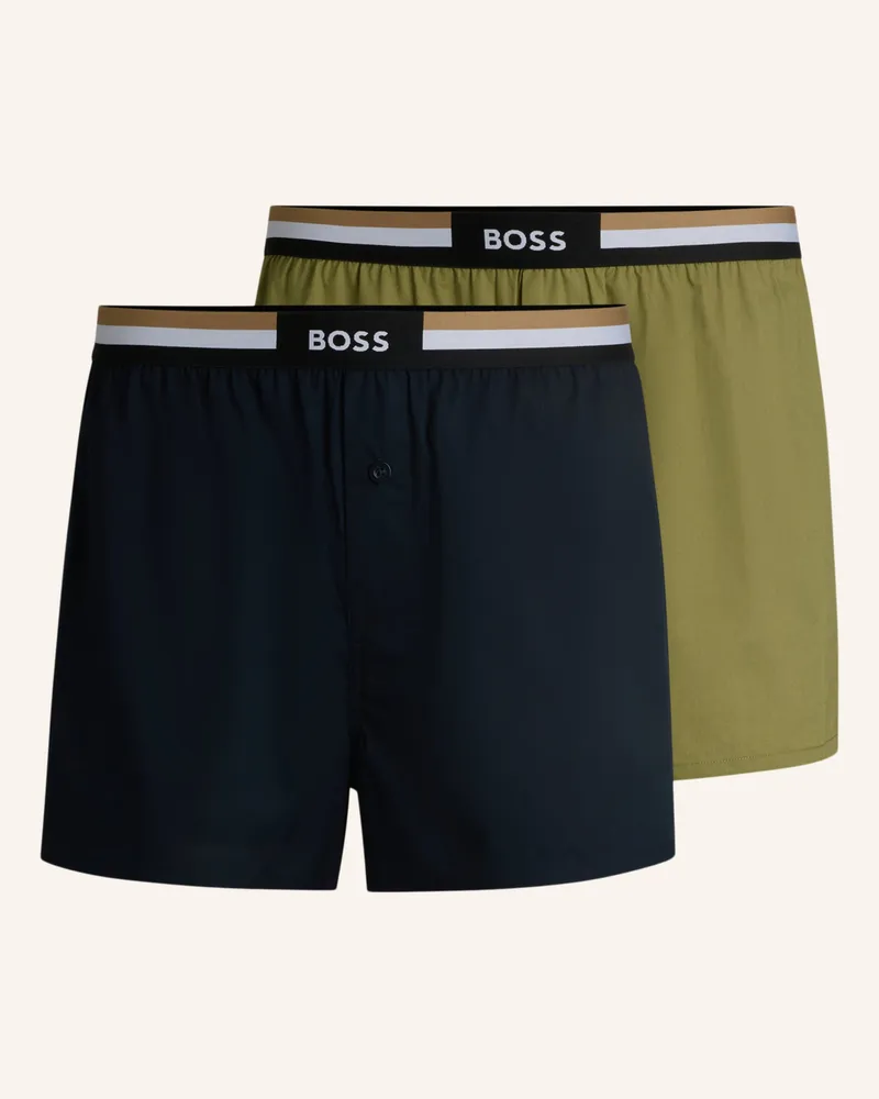 HUGO BOSS Pyjamas Unterteil 2P BOXER SHORTS EW Grün