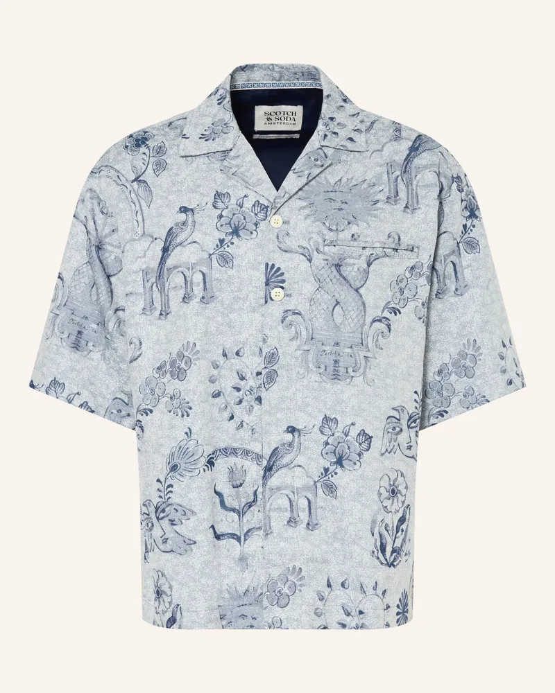 Scotch&Soda Resorthemd Loose Fit blau Hellblau