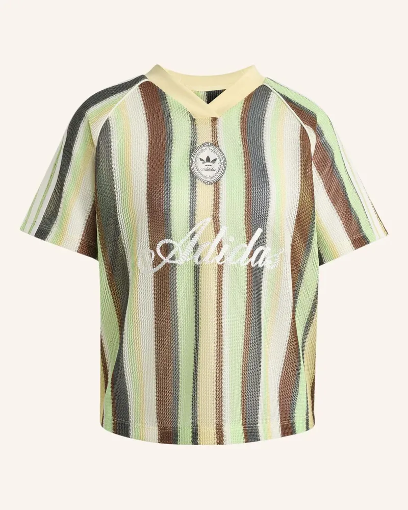 adidas Strickshirt Adidas Originals Summer Glow Knitted Oversized Jersey gelb Gelb