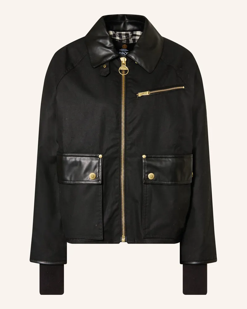 Barbour Fieldjacket Donnington schwarz Schwarz