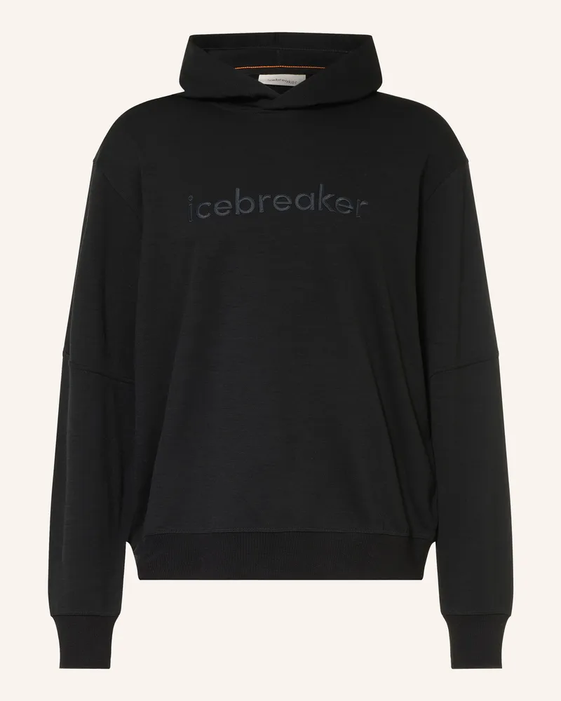 Icebreaker Hoodie 360 Realfleece™ Elemental Aus Merinowolle schwarz Schwarz