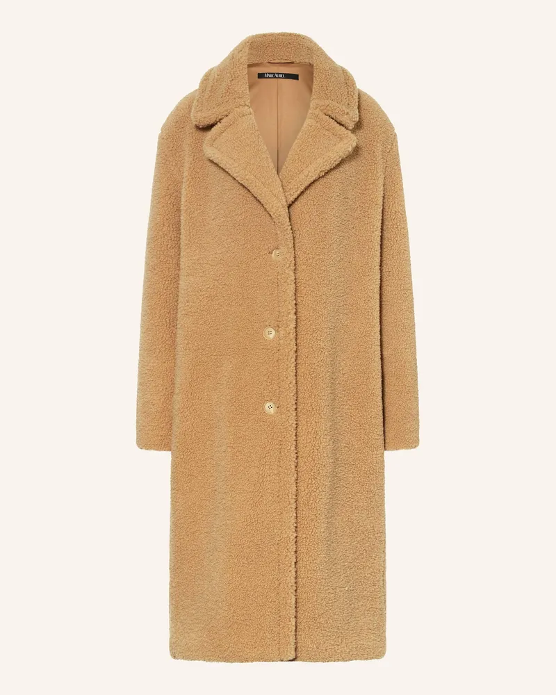 MARC AUREL Teddyfell-Mantel braun Camel