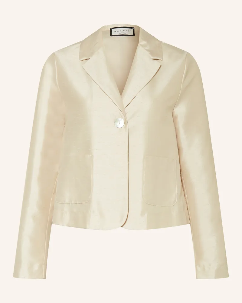 SEM PER LEI Cropped Blazer Creme