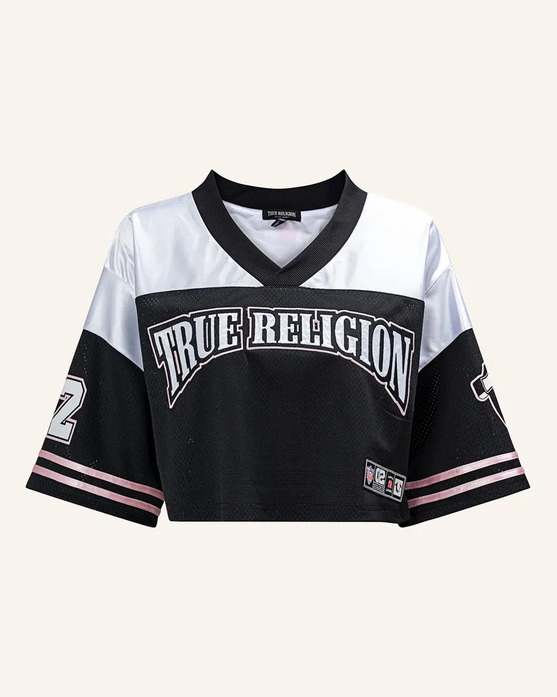 True Religion Jersey-Shirt Crystal schwarz Schwarz