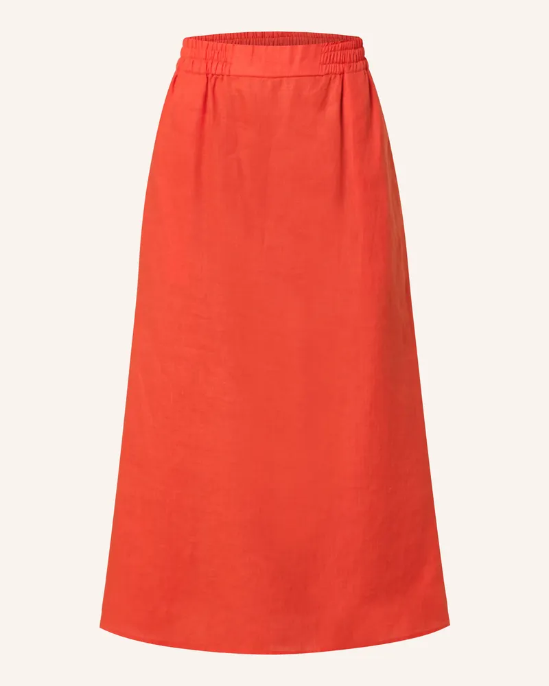 lilienfels Leinenrock Dunkelorange