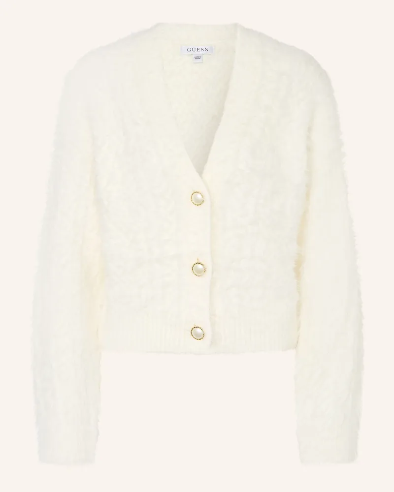 Guess Strickjacke weiss Ecru