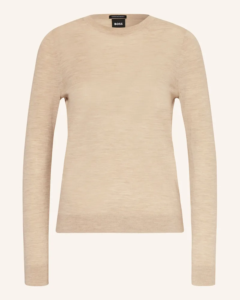HUGO BOSS Pullover FERPINA Hellbraun