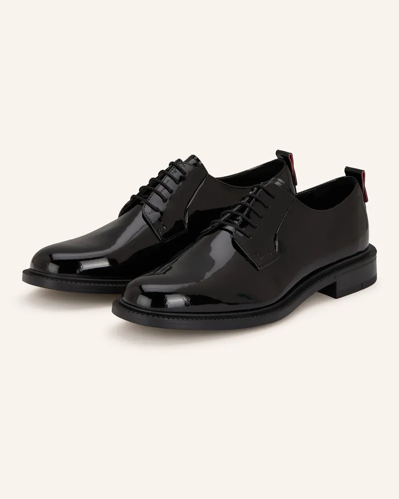HUGO BOSS Lackschnürer LYSANDER Schwarz