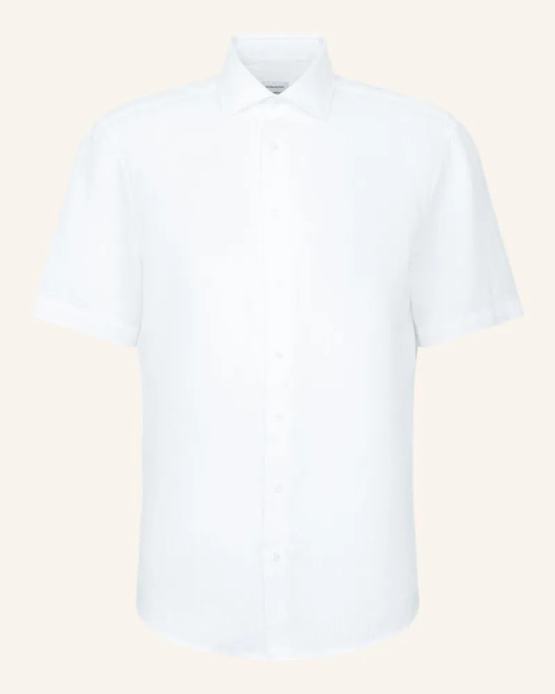 Seidensticker Leinenhemd Regular Fit weiss Weiss