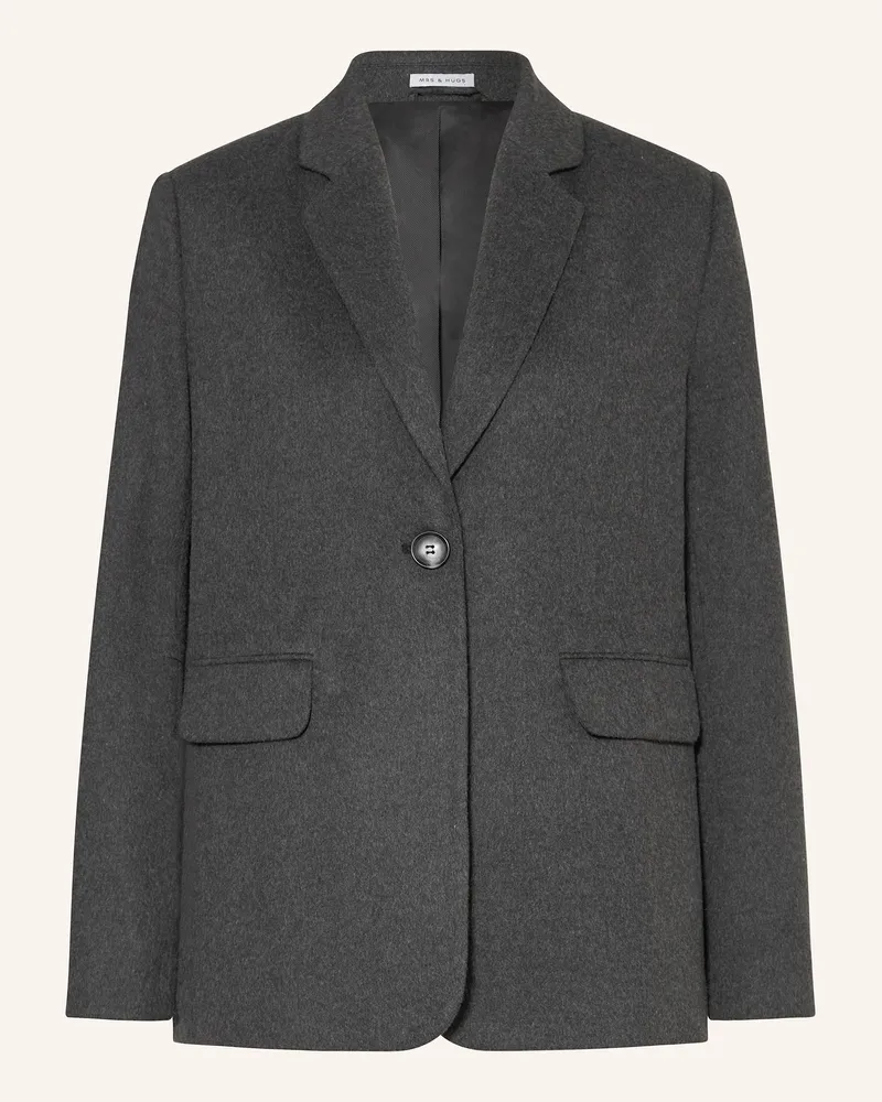 Mrs & HUGS Blazer grau Dunkelgrau