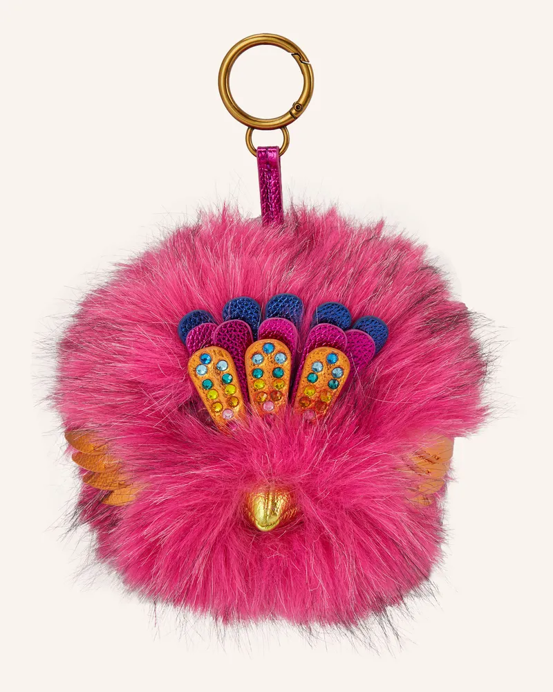 Kurt Geiger Taschenanhänger POM POM EAGLE CHARM Fuchsia