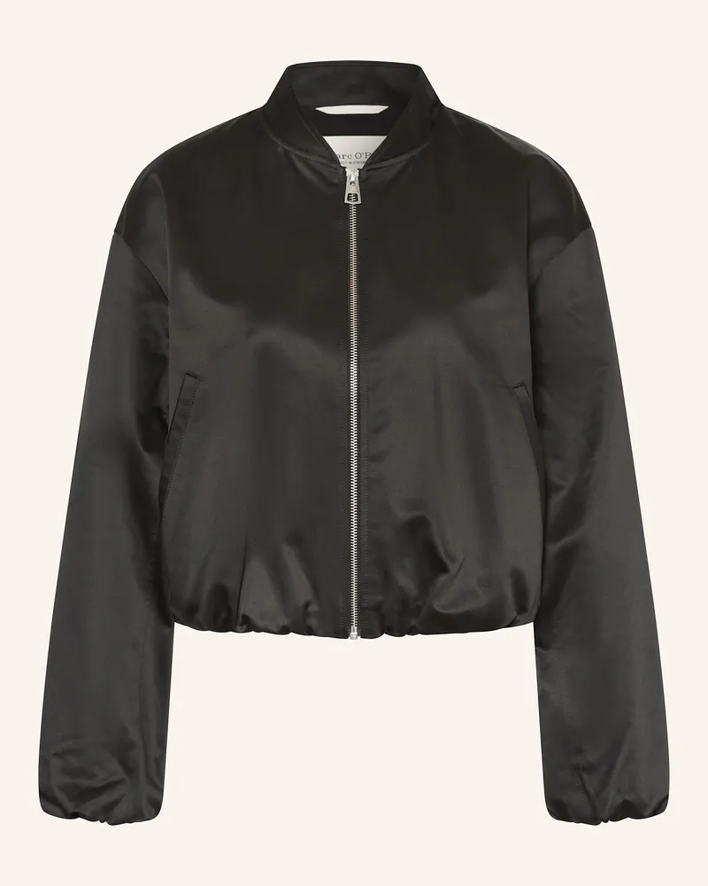 Marc O'Polo Satinblouson Schwarz