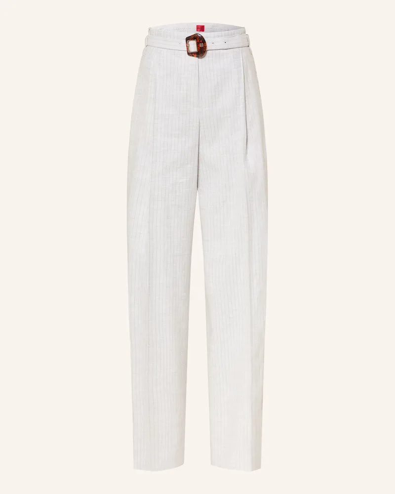 HUGO BOSS Marlenehose HEJULY Hellgrau