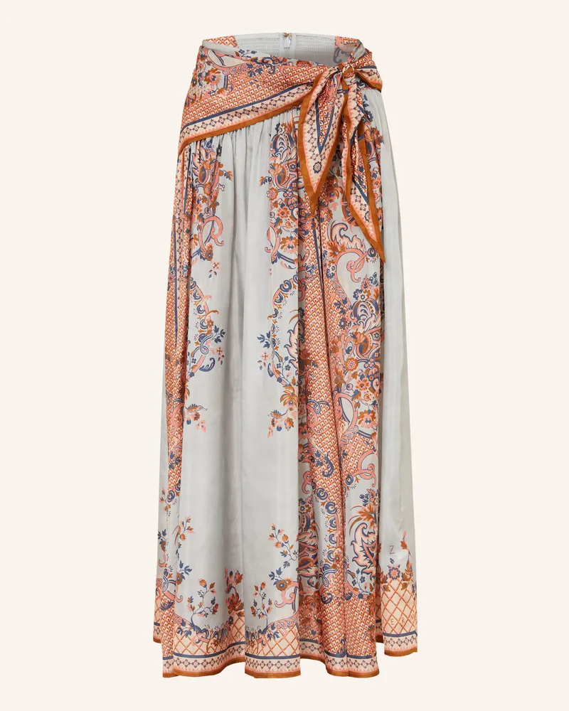 Zimmermann Satinrock Aster Aus Seide blau Blaugrau