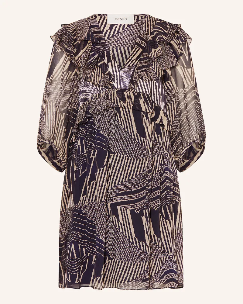 ba&sh Kleid ACACIA mit 3/4-Arm Dunkelblau