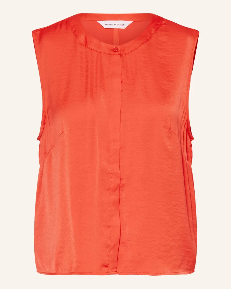 MOSS COPENHAGEN Blusentop MSCHEMBERLYN mit Cut-out Rot