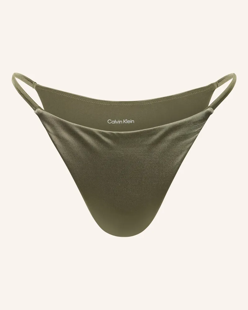 Calvin Klein Brazilian-Bikini-Hose Ck Shine gruen Oliv