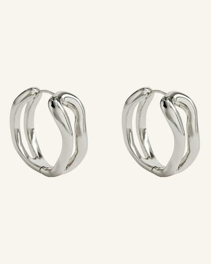 POMPIDOU Kreolen Melina Sculpted Medium By Glambou silber Silber