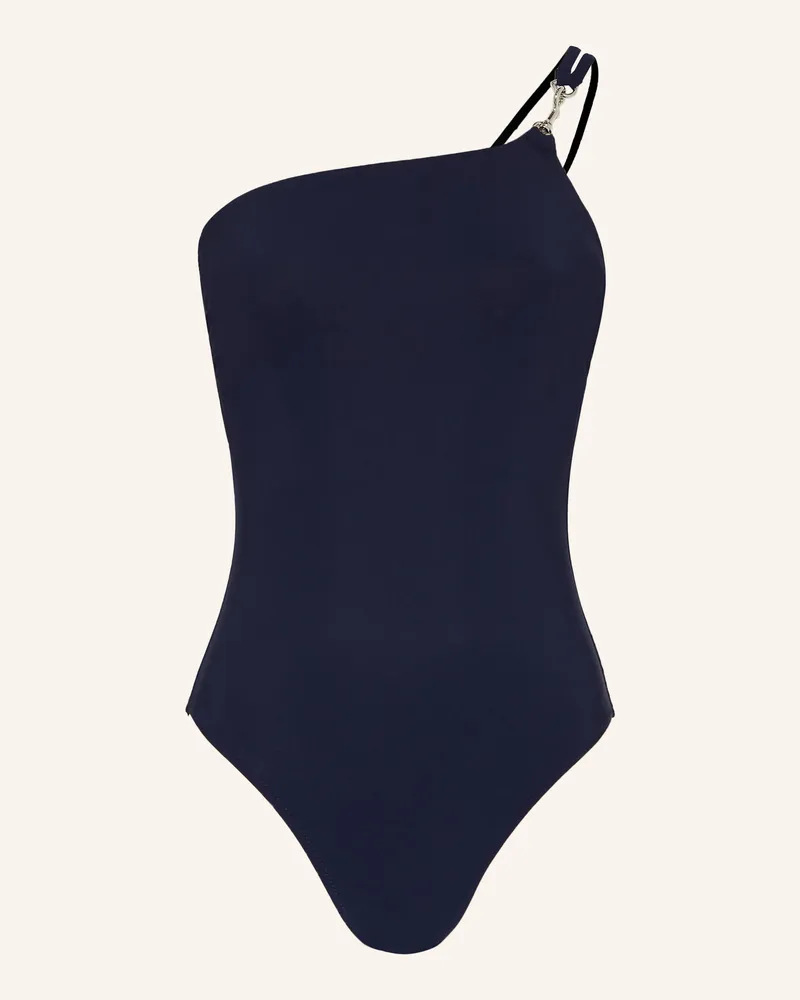 Tory Burch One-Shoulder-Badeanzug Dunkelblau