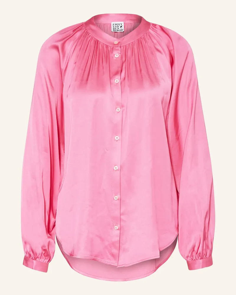 Emily van den Bergh Satinbluse Pink