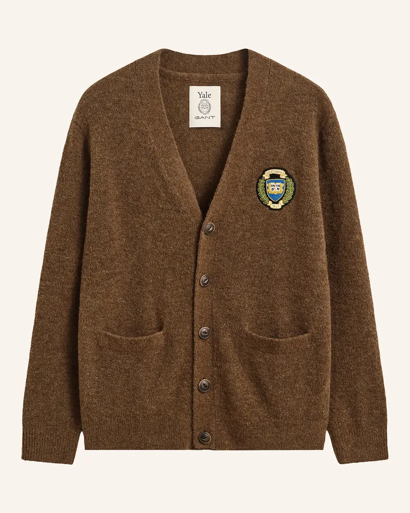 Gant Strickjacke Mit Alpaka braun Braun