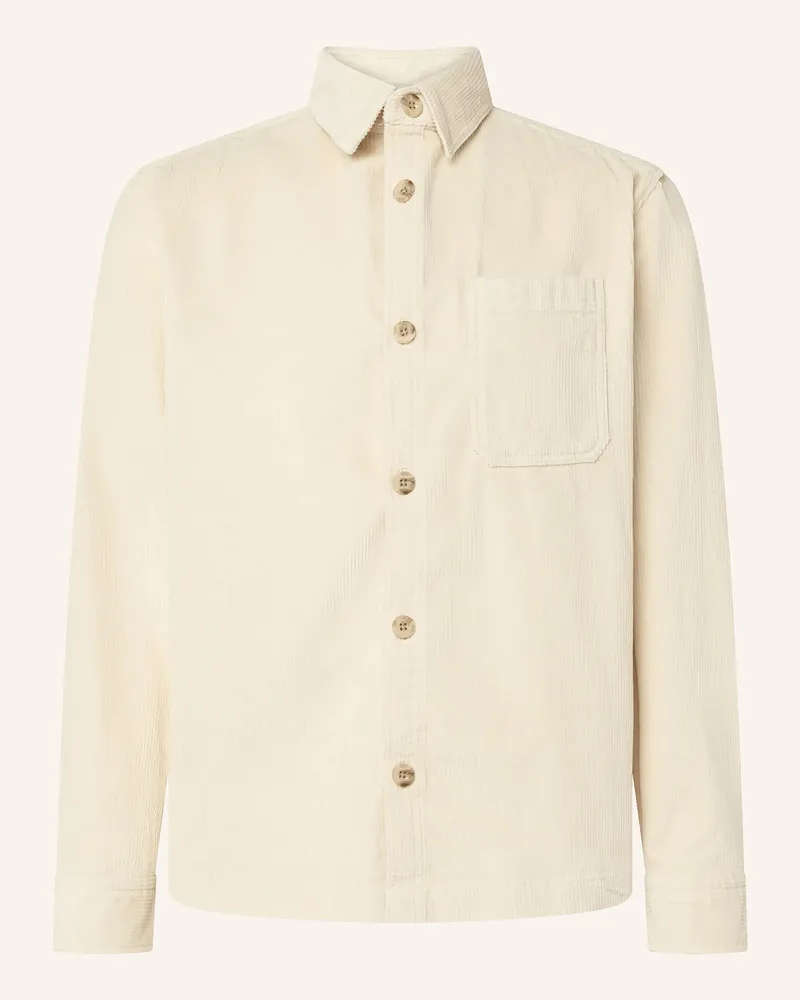 JOOP! Cord-Overshirt Harvi weiss Creme