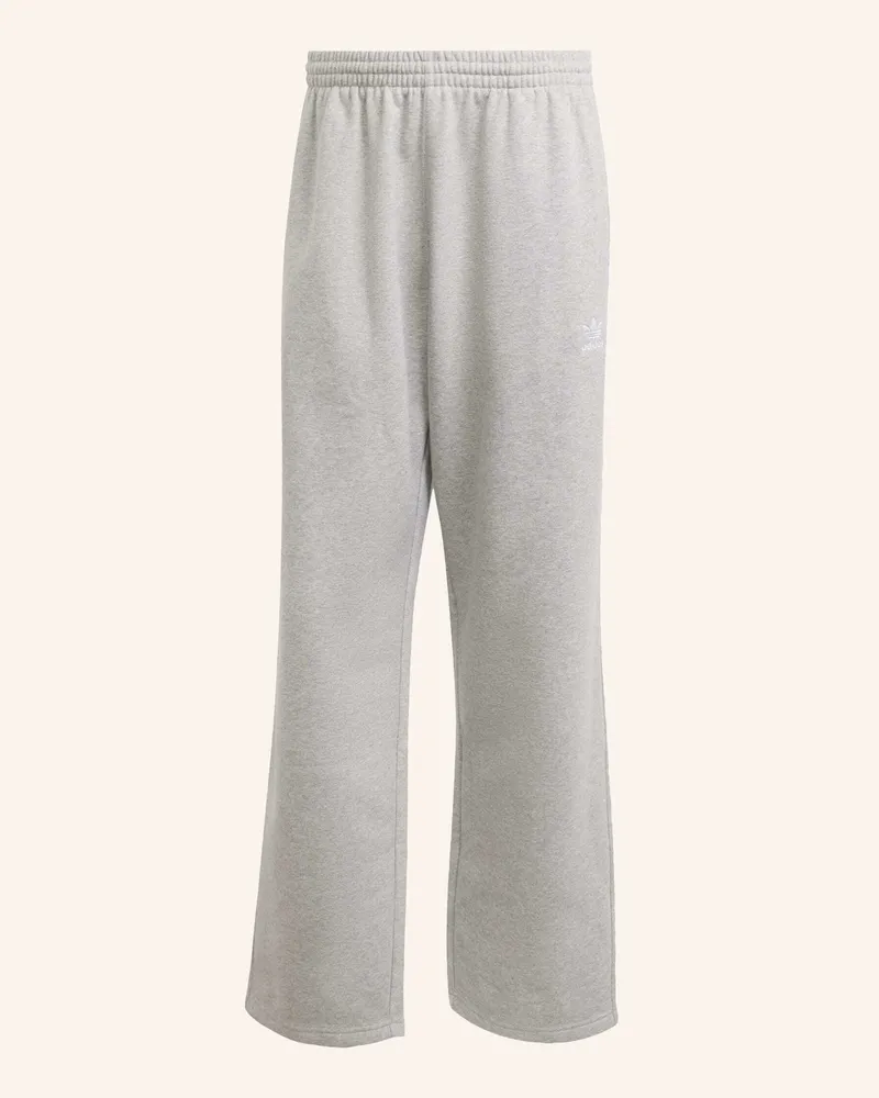 adidas Trefoil Essentials Hose, Beinabschlüsse Ohne Saum grau Weiss