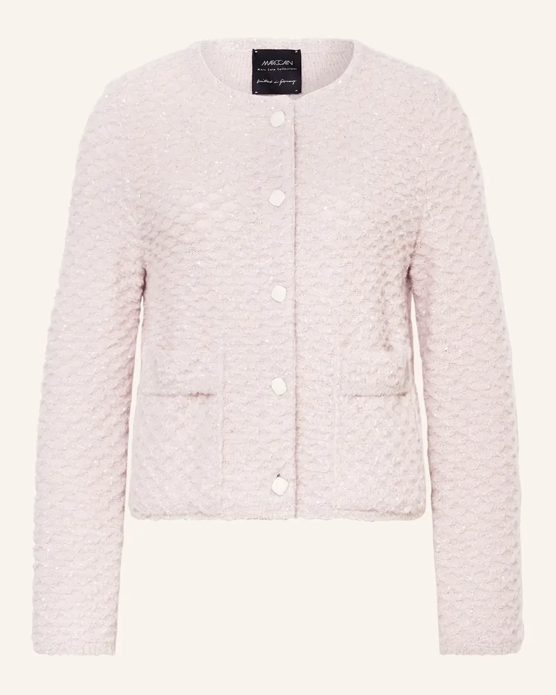 Marc Cain Strickjacke Mit Pailletten beige 702