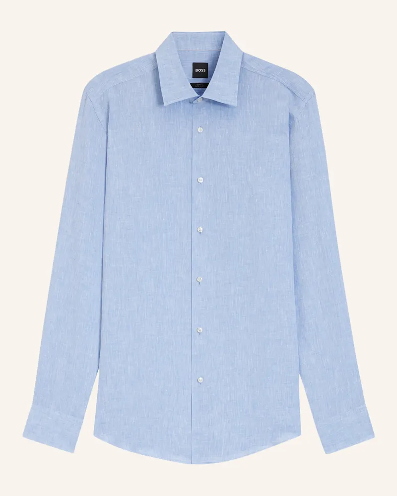 HUGO BOSS Business Hemd H-HANK-K-C1-261 Slim Fit Hellblau