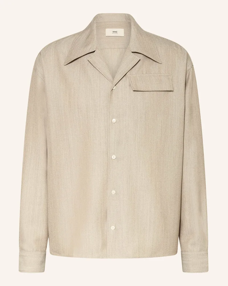 AMI Paris Overshirt Camel