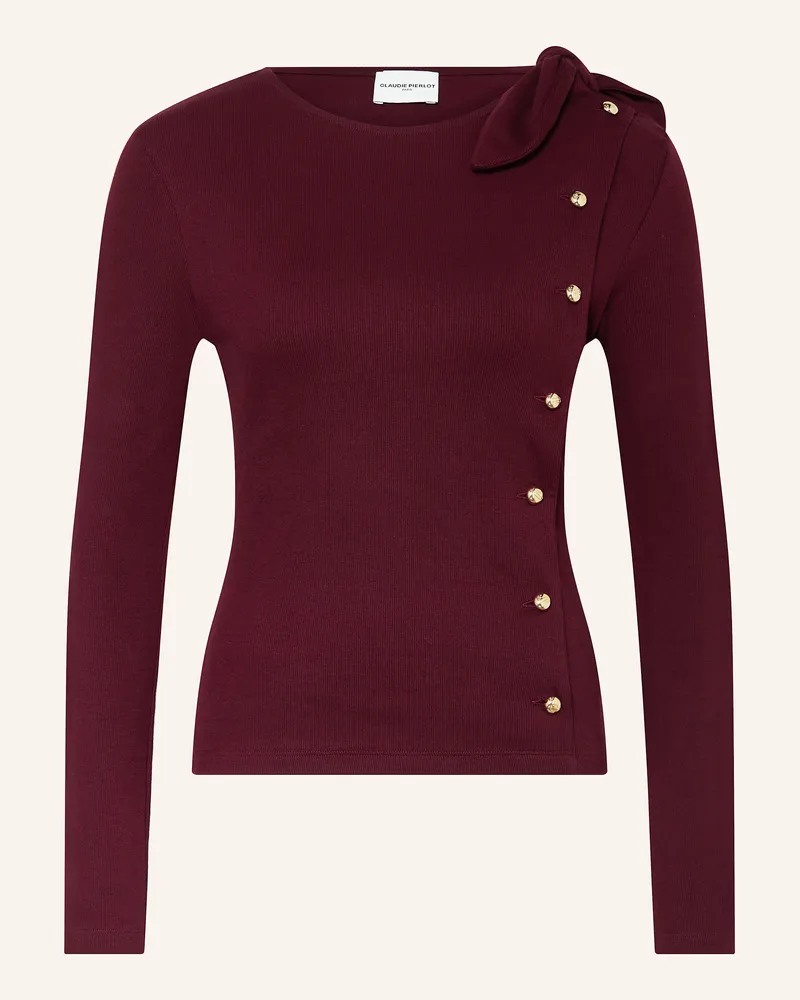 Claudie Pierlot Longsleeve Dunkelrot
