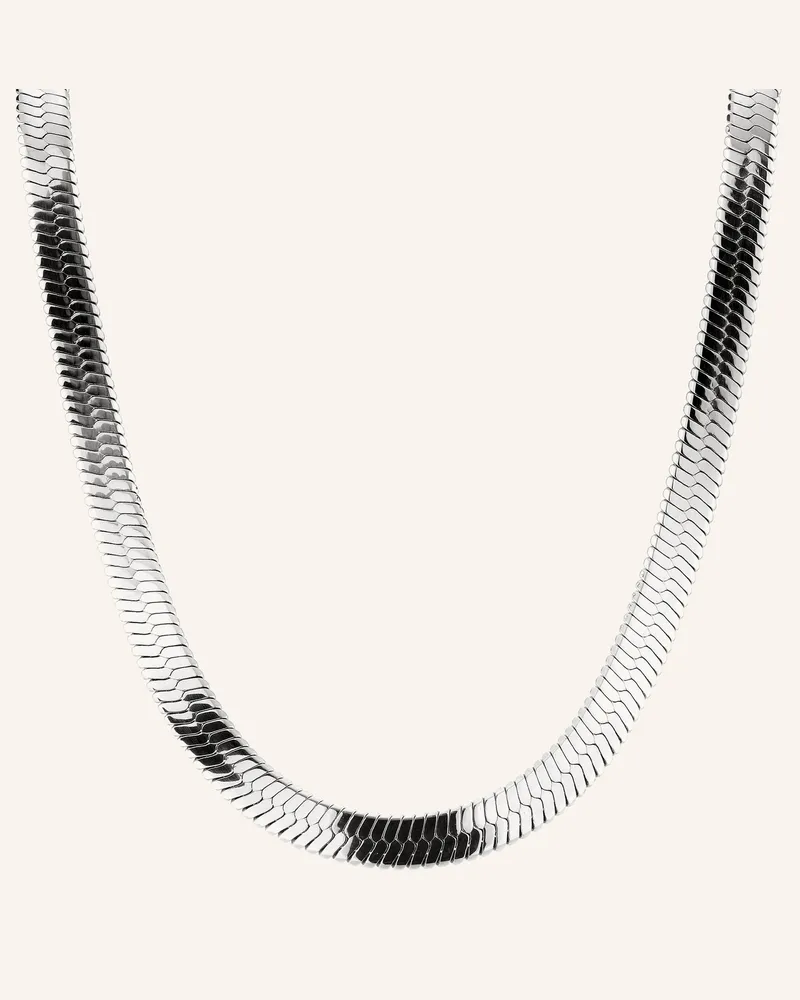 Liebeskind Halskette  Aus  Edelstahl silber Silber