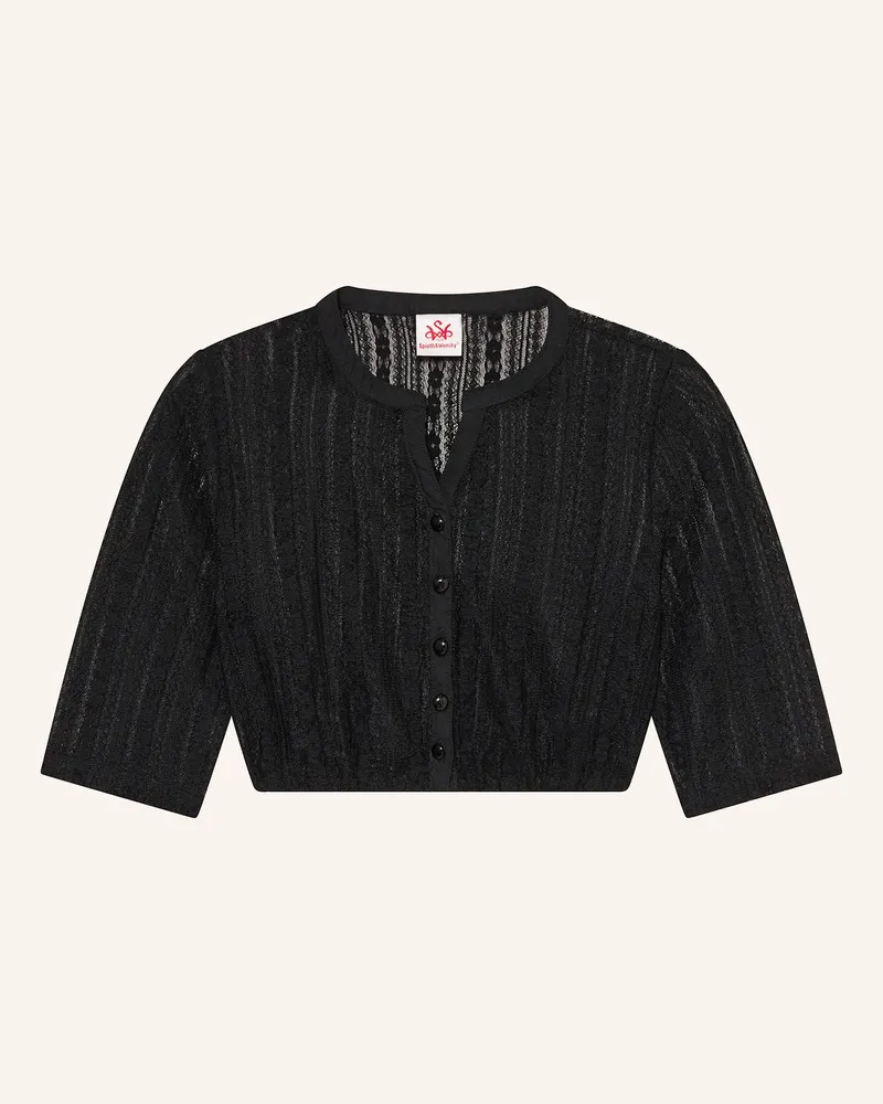 Spieth & Wensky Dirndlbluse FANNAH aus Spitze Schwarz