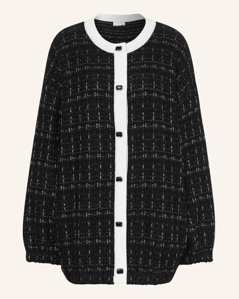 Liu Jo Tweed-Jacke mit Glitzergarn Schwarz